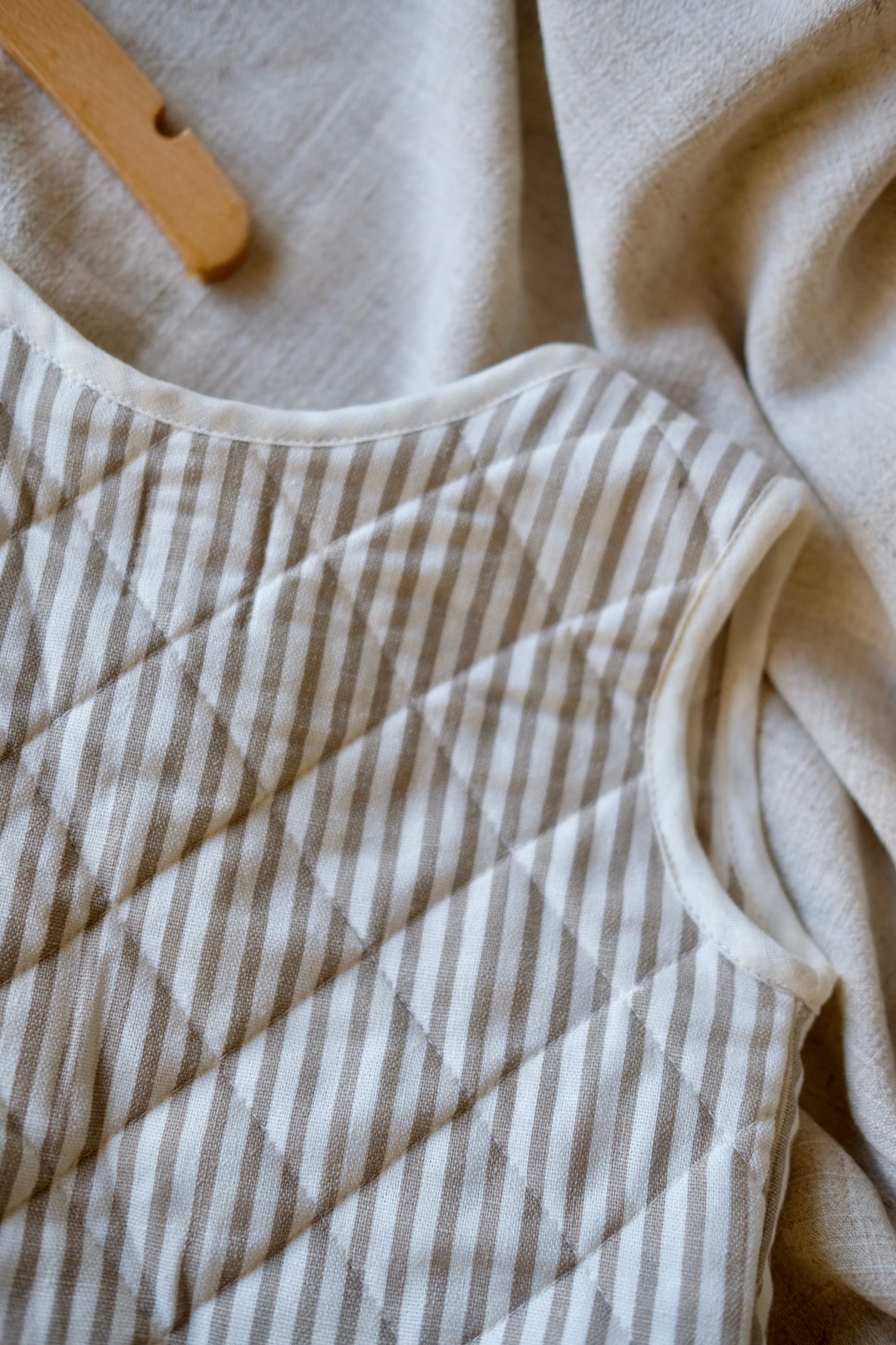 Quilted Linen Vest
