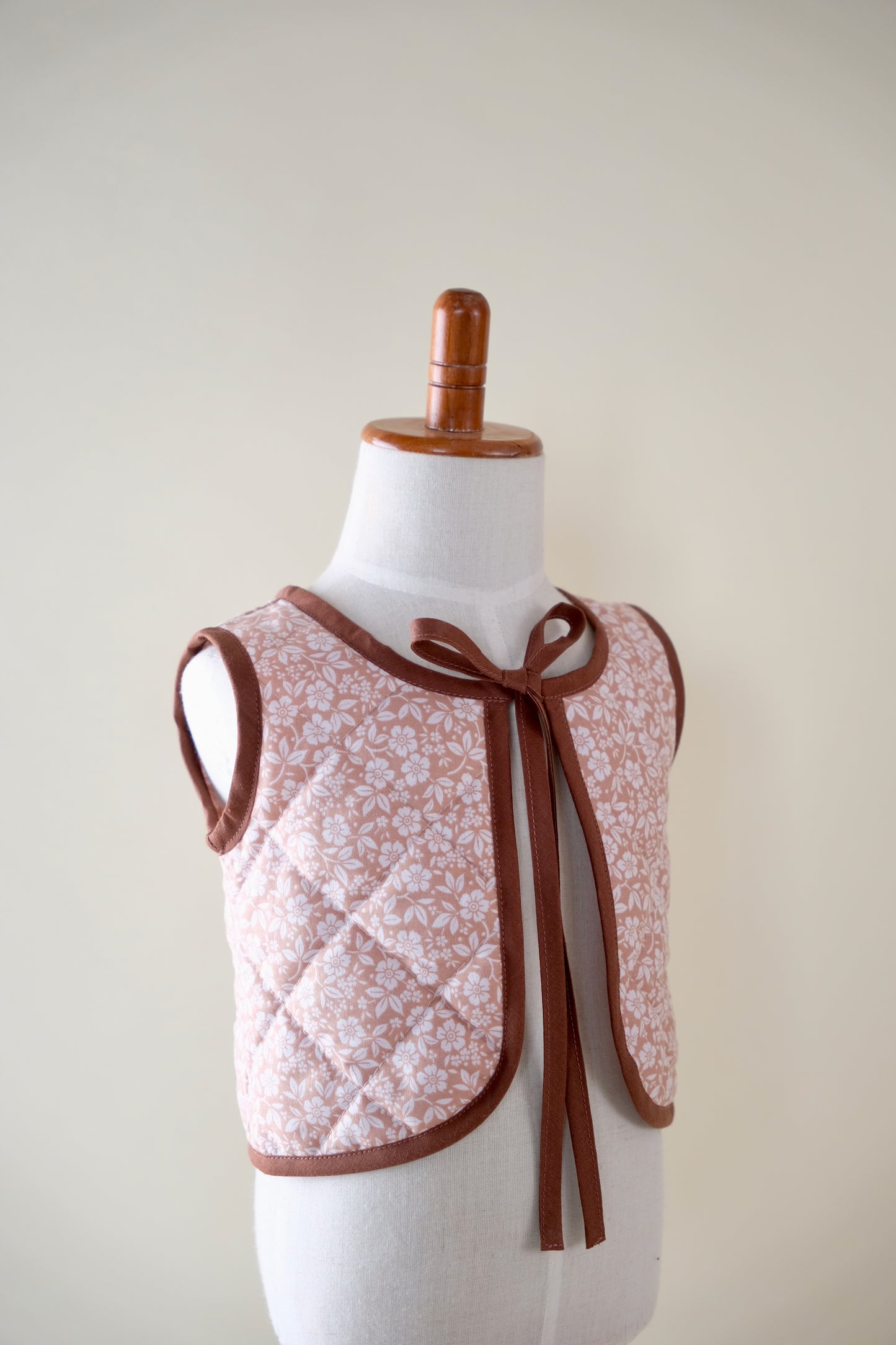 Quilted Floral Vest
