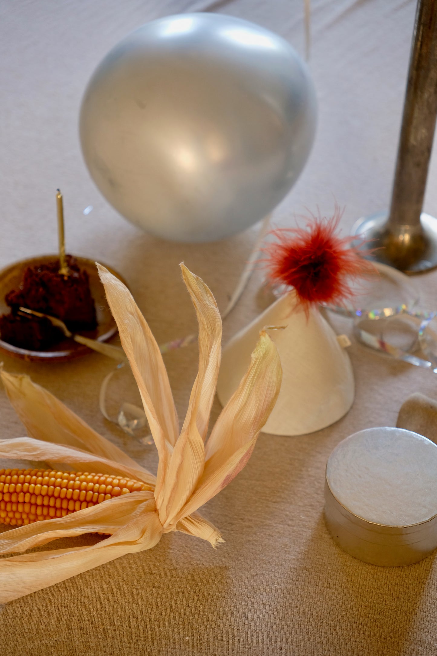 Party Hat with Feathers