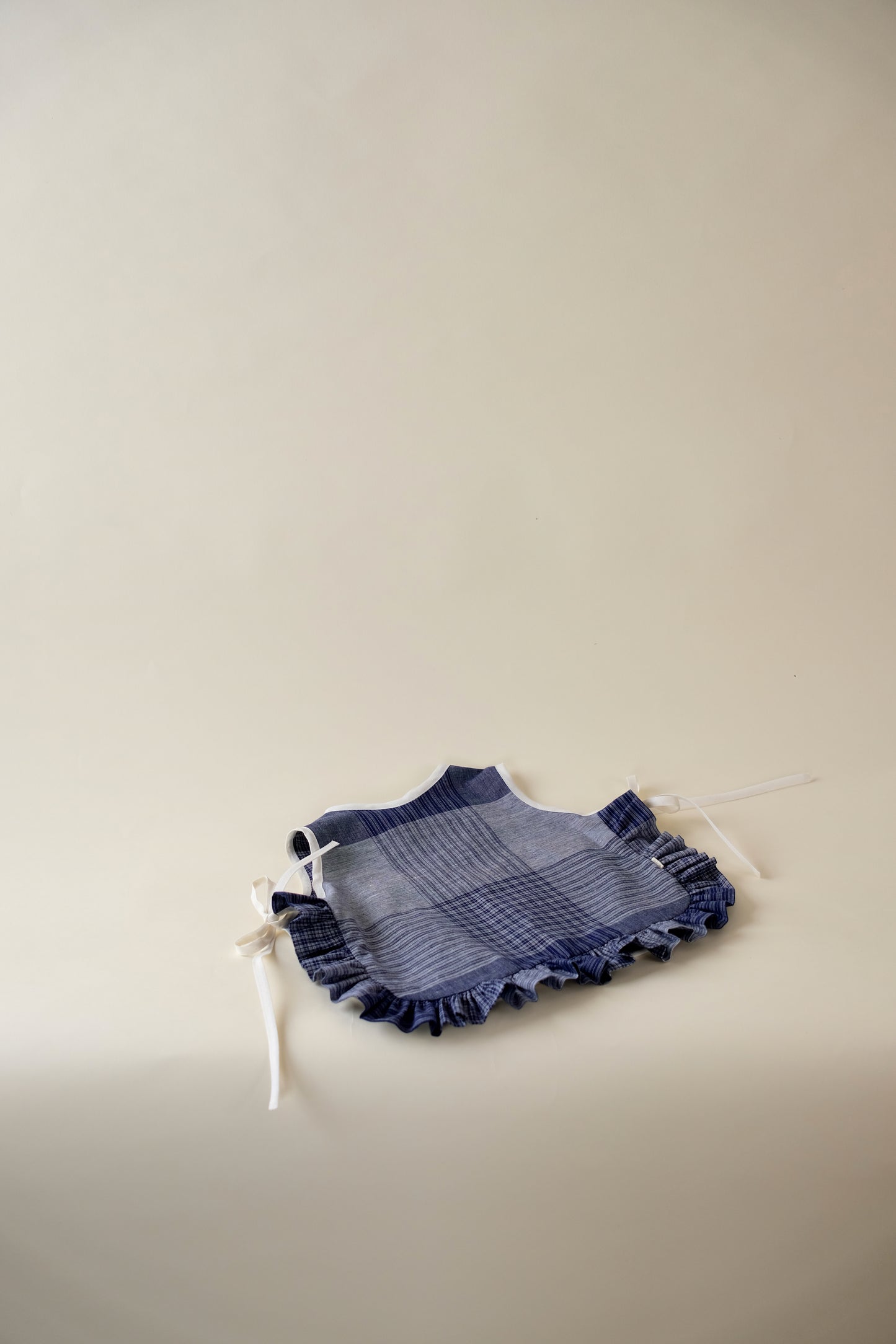 Ruffled Blue Apron