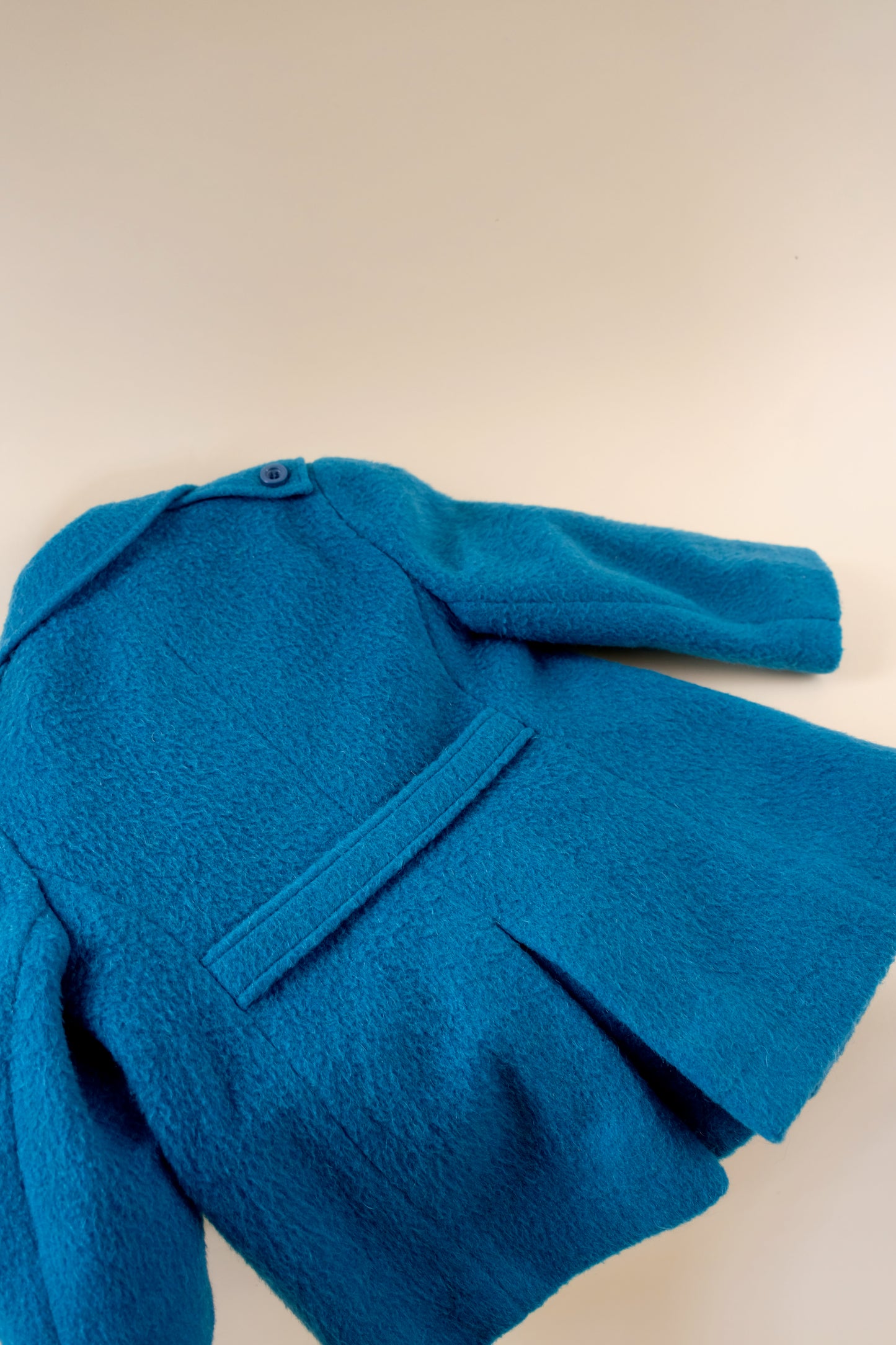 Hot Blue Woolen Coat - 4 years