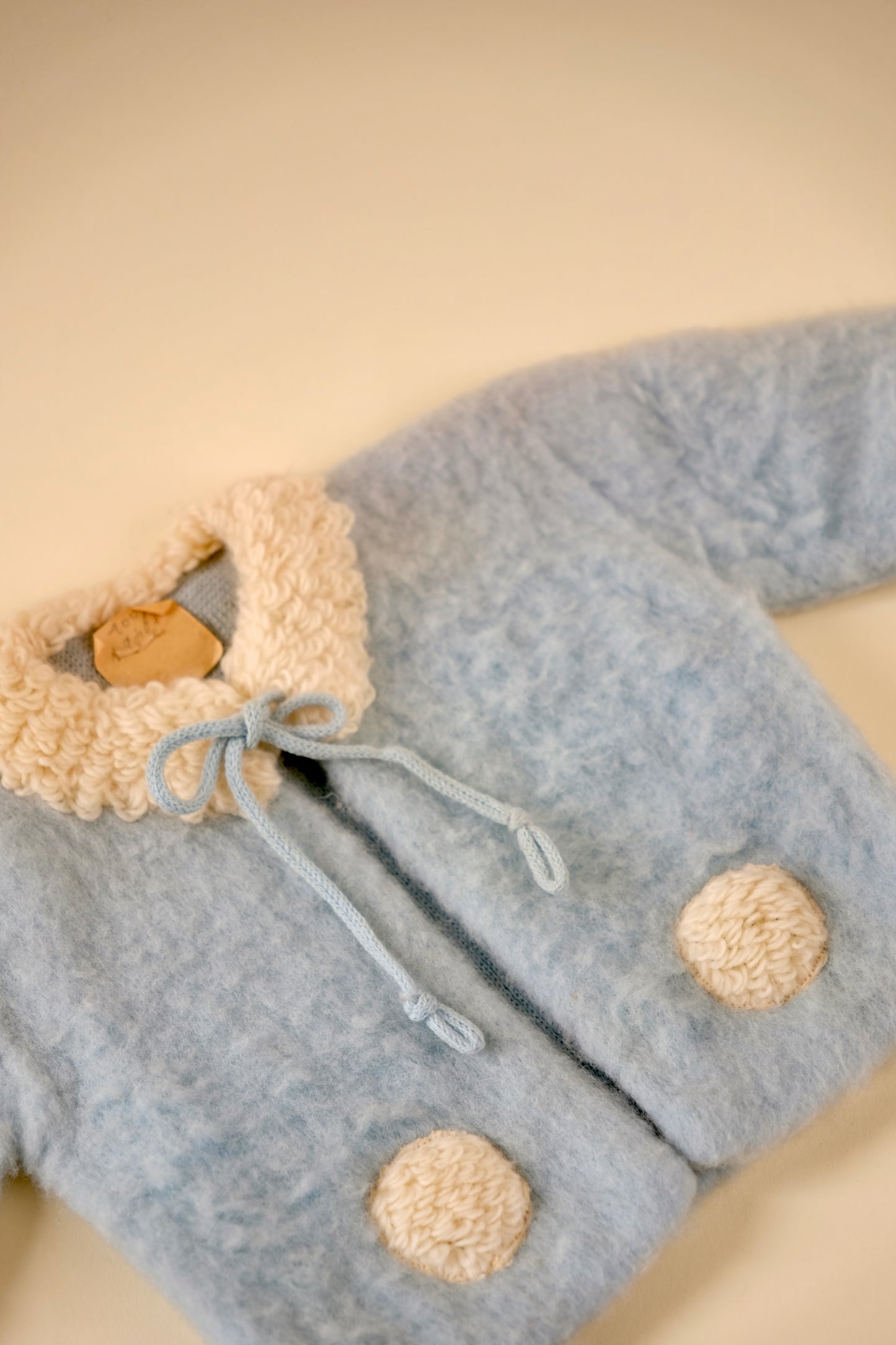 True Vintage Woolen Cardigan - 1-3 months