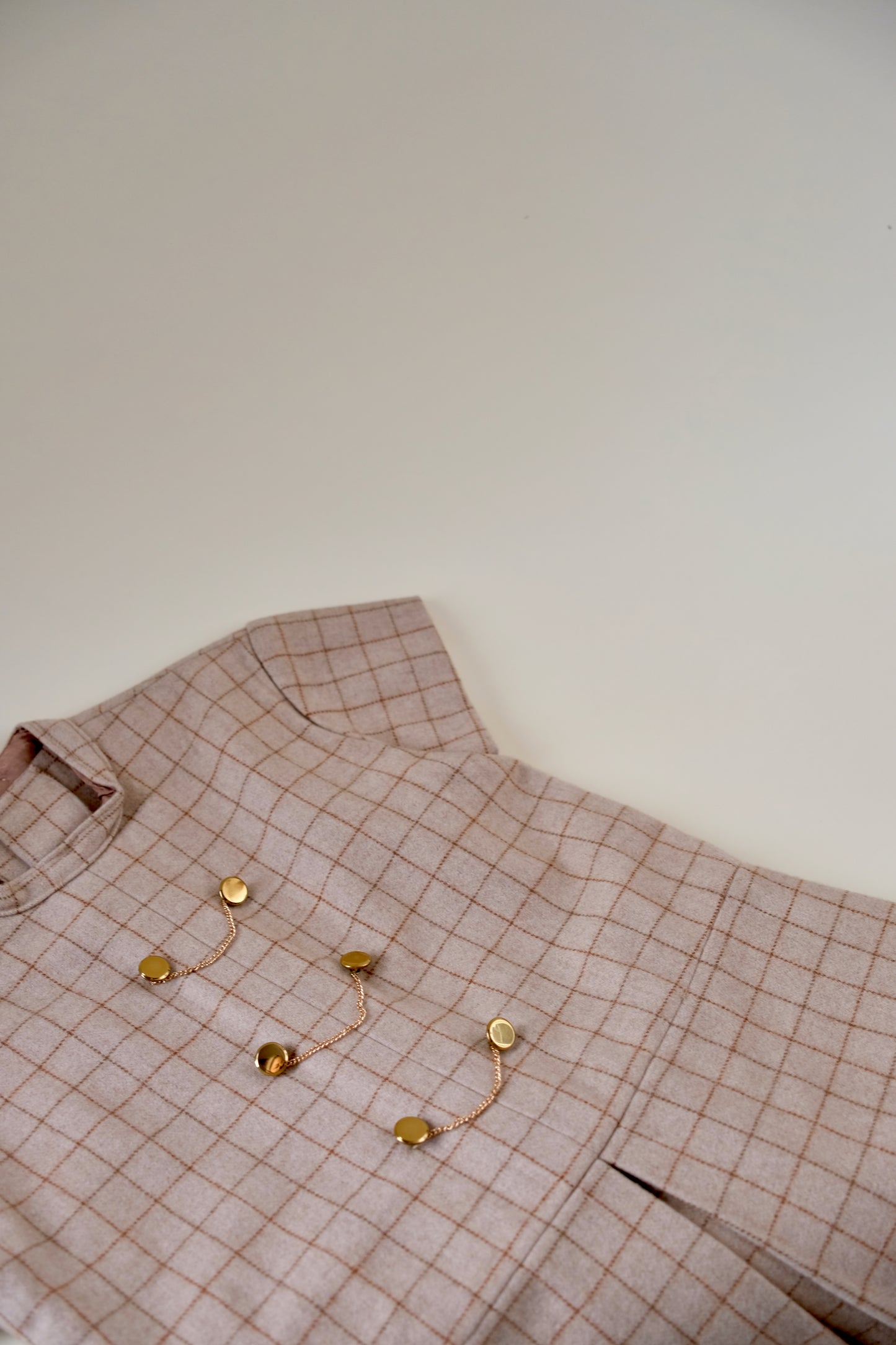Woolen Gold Chained Dress - 4 years