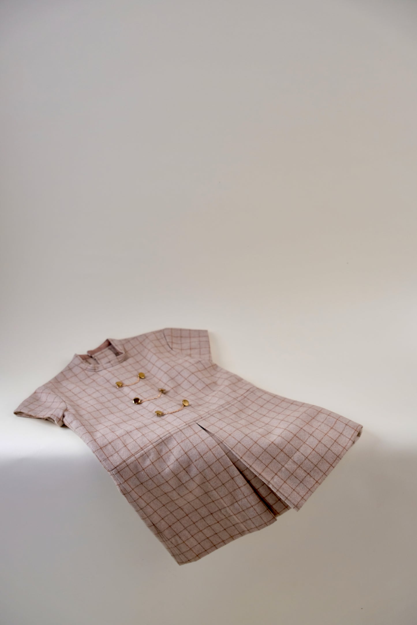 Woolen Gold Chained Dress - 4 years