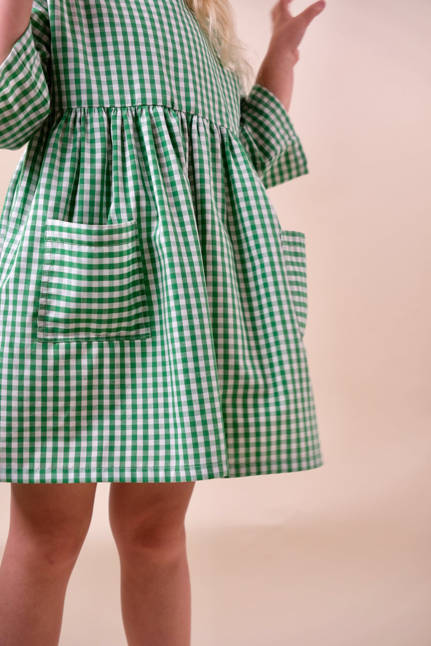 Cotton Checkered Dress