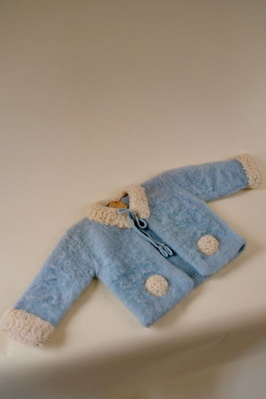 True Vintage Woolen Cardigan - 1-3 months